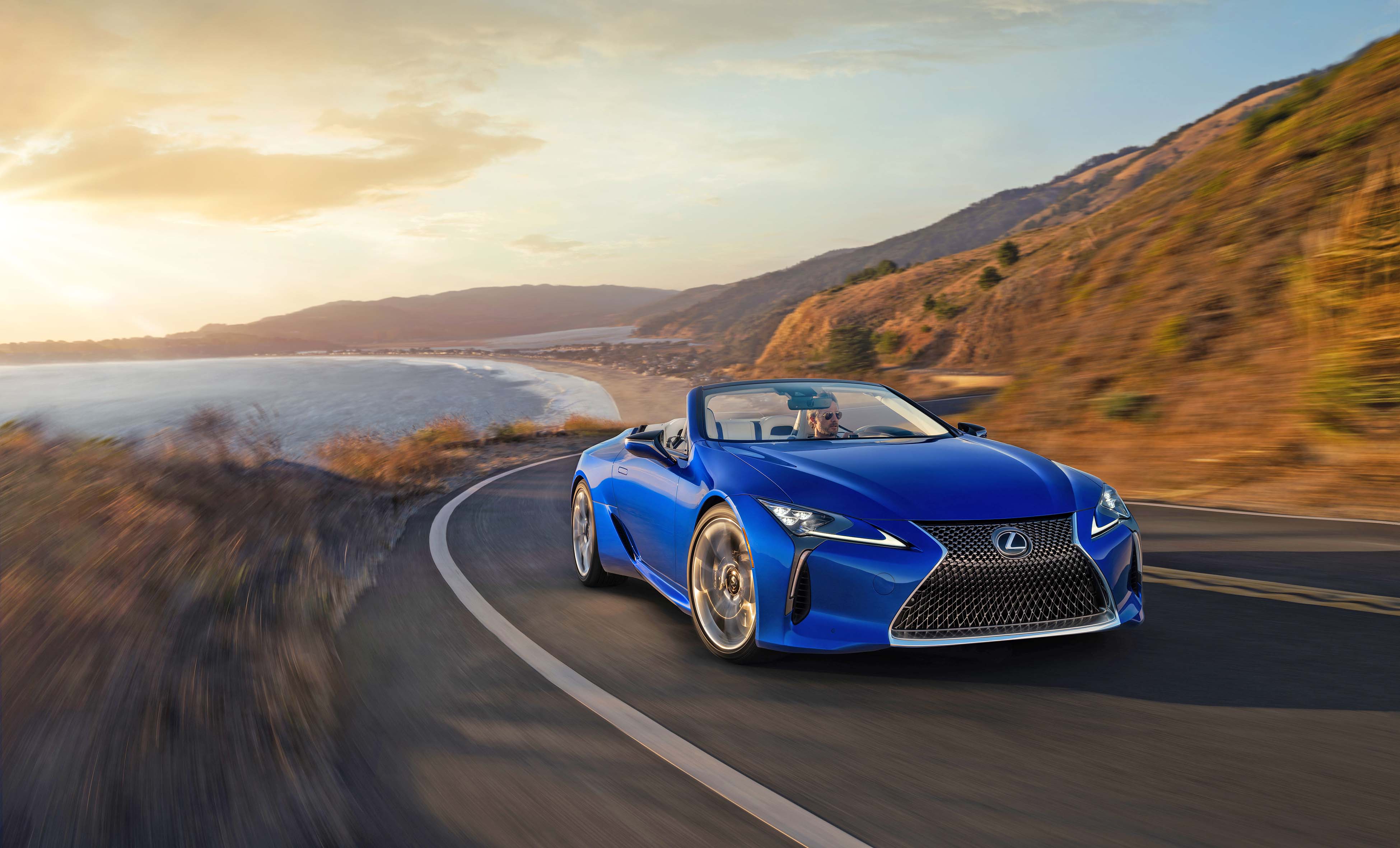 Lexus LC 500 Convertible on PCH