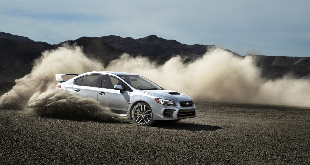 WRX in the dirt.