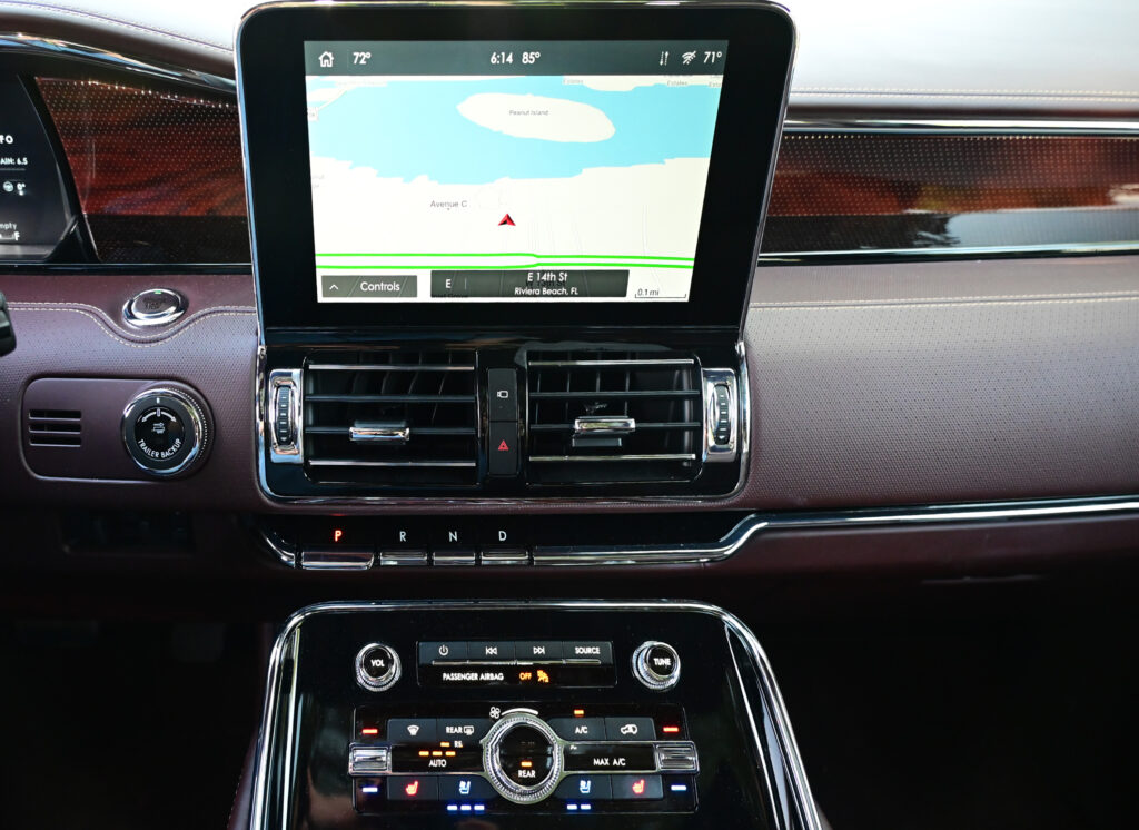 center display screen