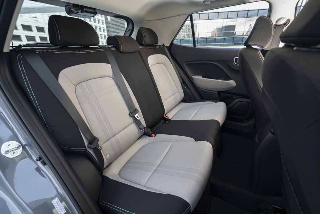 rear seat Hyundai Venue