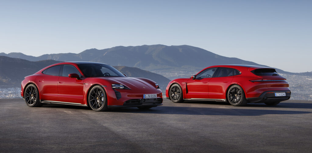 LA Auto Show Porsche Taycan GTS and Sport Turismo Wagon