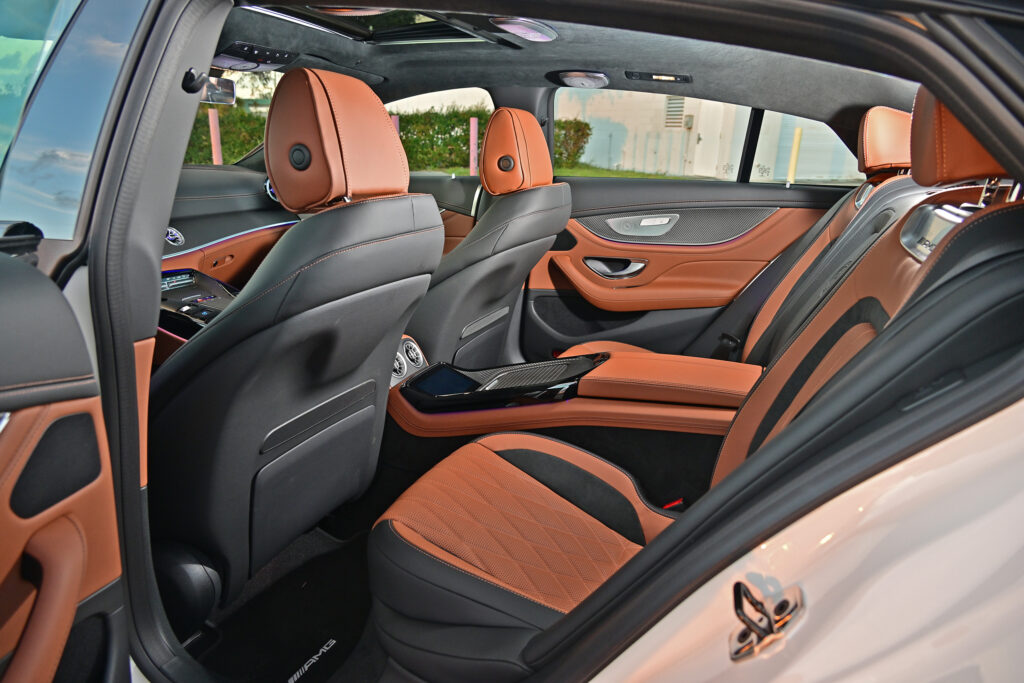 Mercedes-AMG GT 53 rear interior
