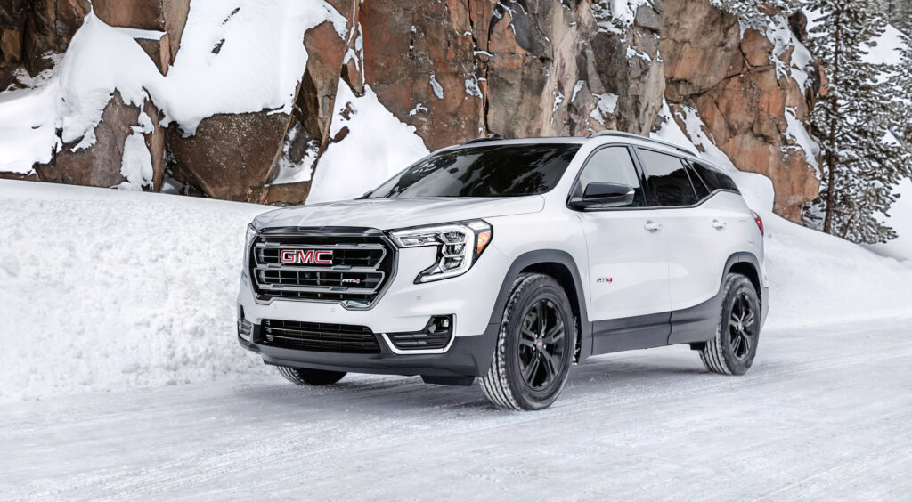 GMC Terrain in the snow