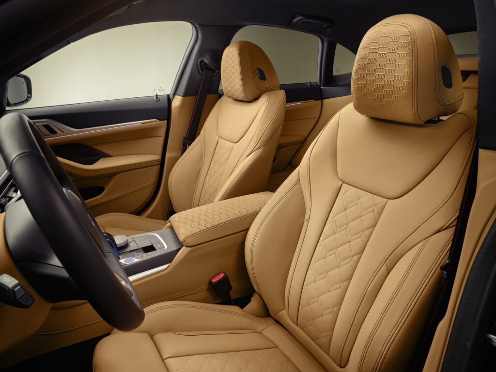 BMW i4 M50 by KITH Caramel Merino