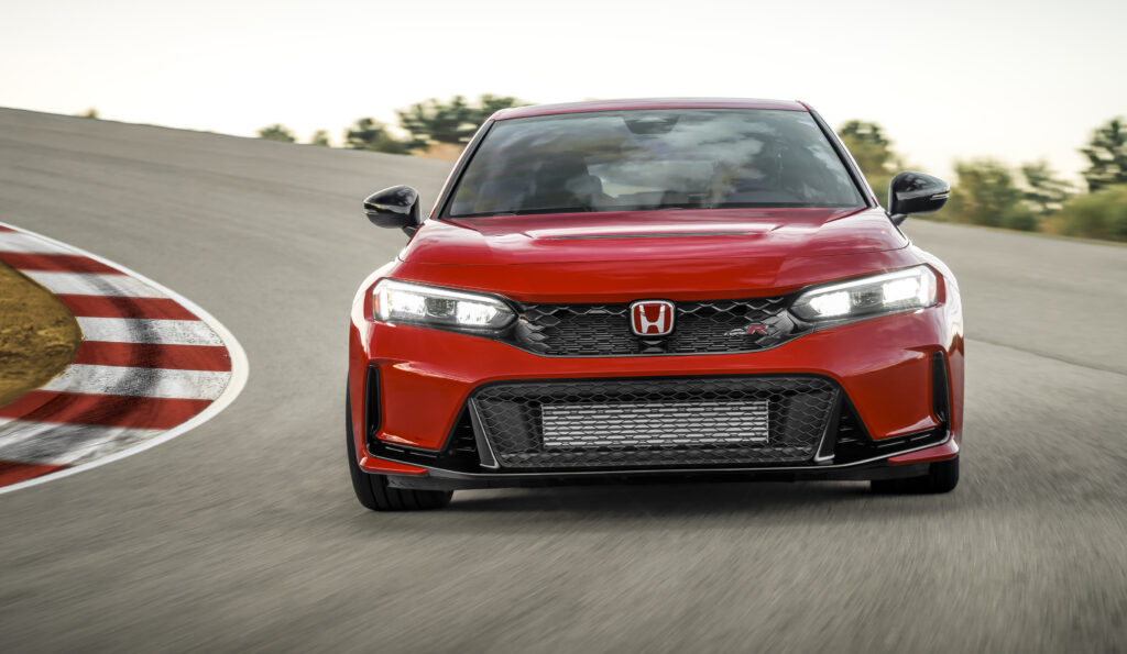 around the turn Civic Type R