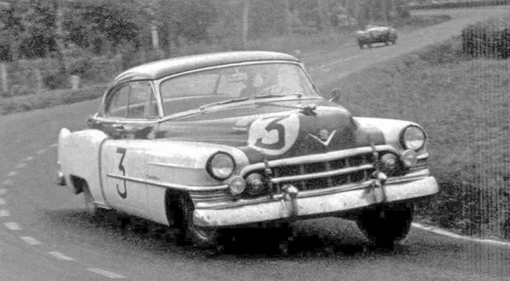 Leaning cadillac