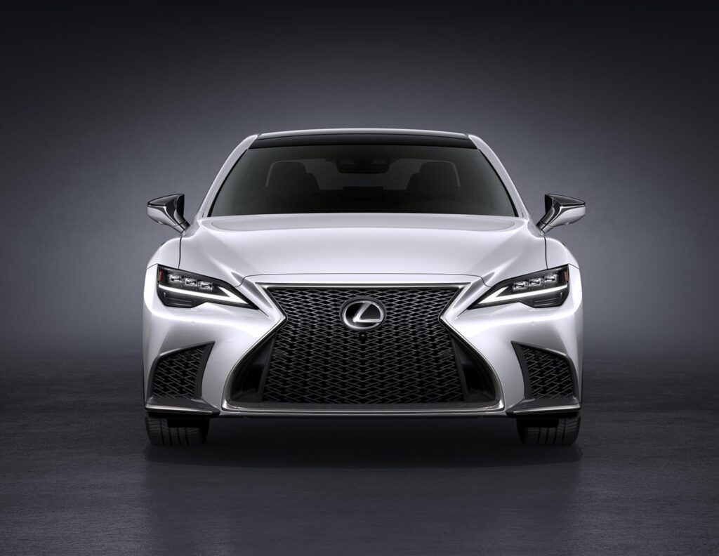 head on Lexus LS 500 FSport AWD