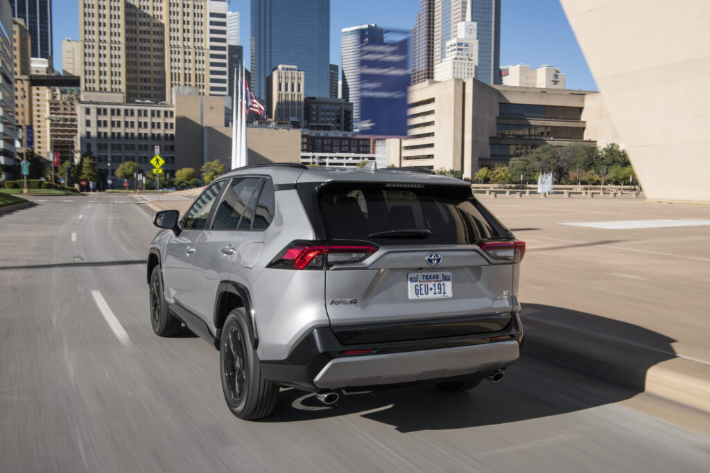 Rear view RAV4 Hybrid