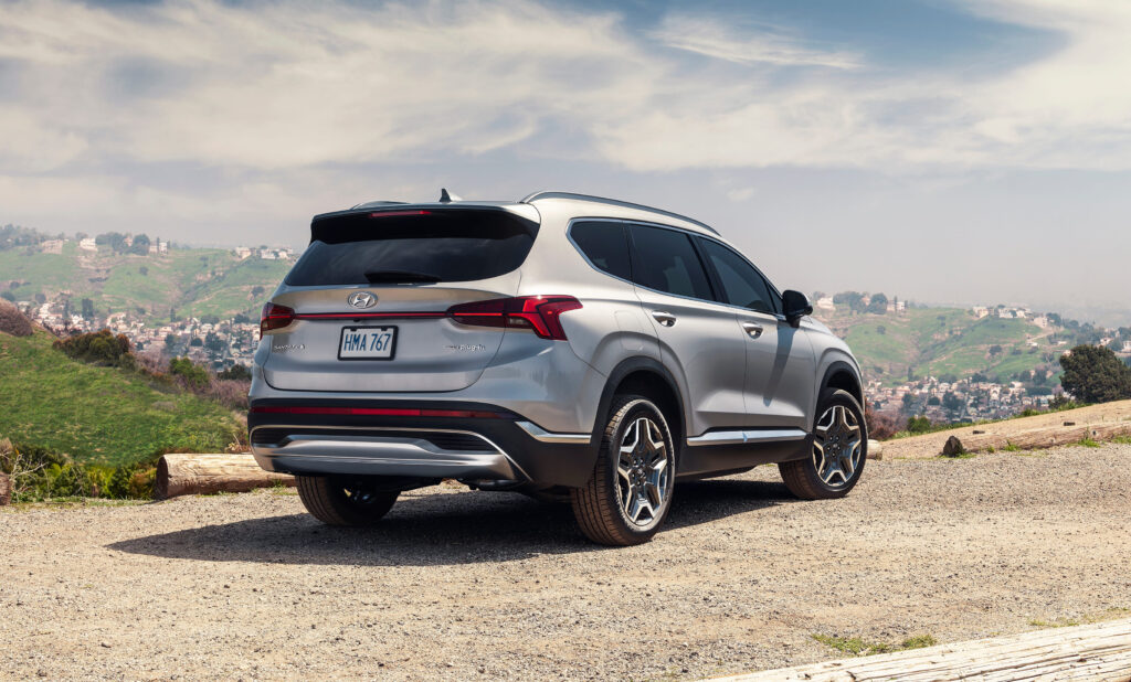 rear view PHEV Santa Fe