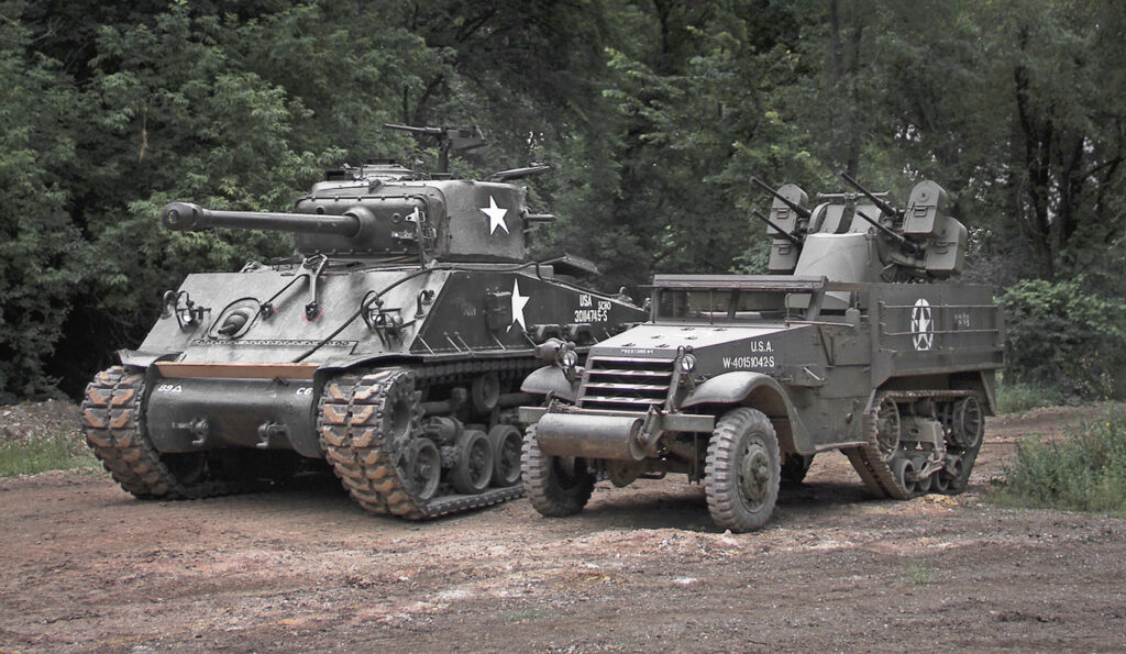sherman and Half track