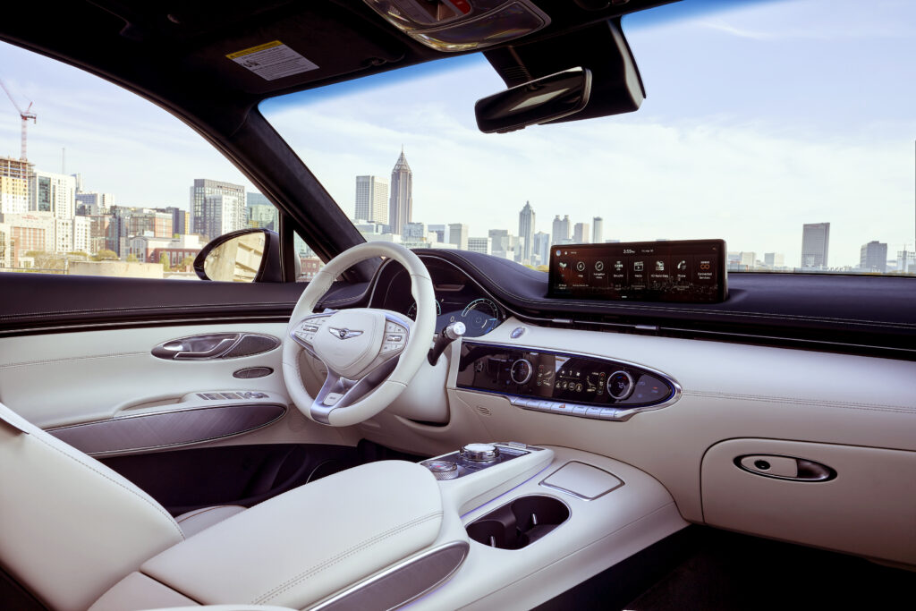 The GV70 EV interior