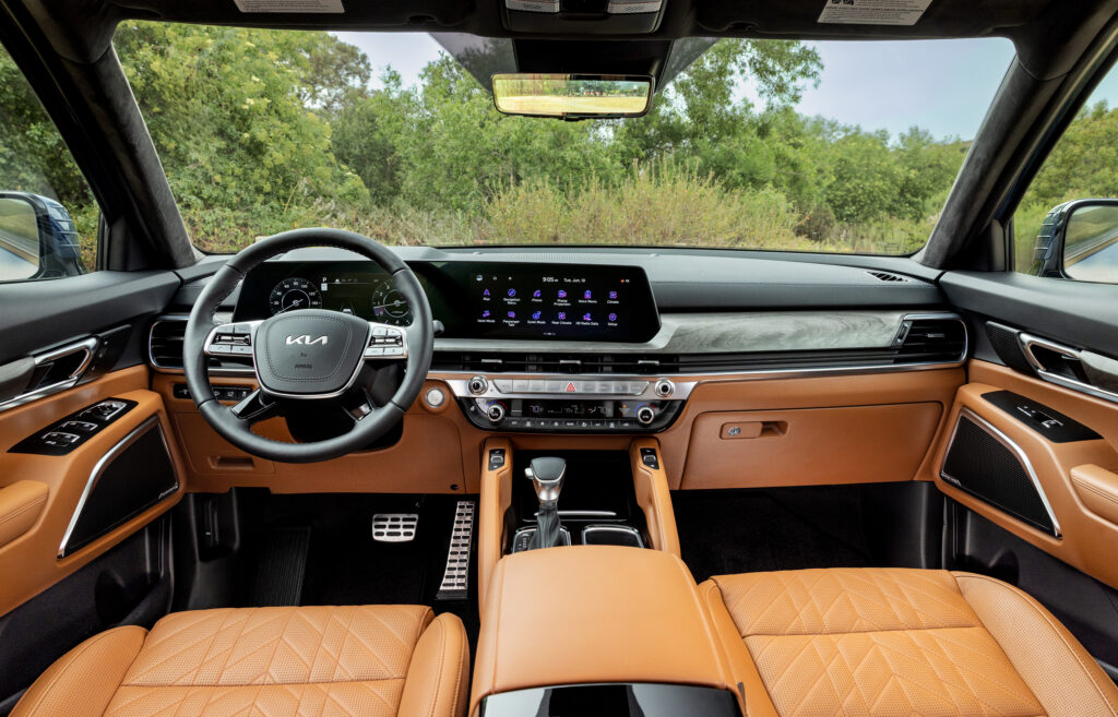 Kia Telluride X-pro AWD interior Review dashboard