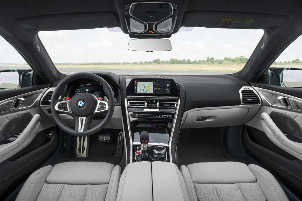 Interior view of the M8 Gran Coupe