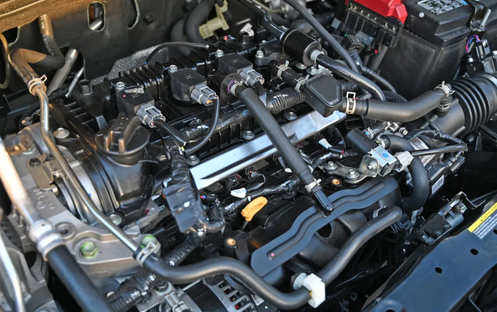 1.6-liter Nissan four-cylinder engine