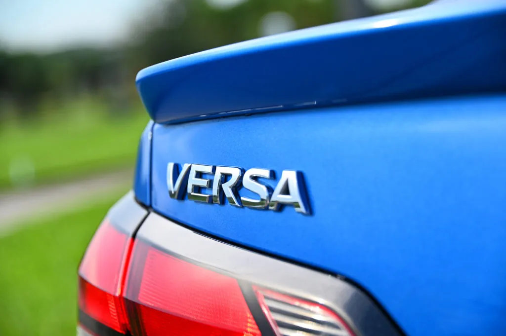 The Nissan Versa spoiler