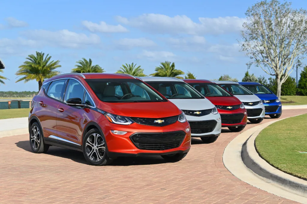 Bolt EV color scheme