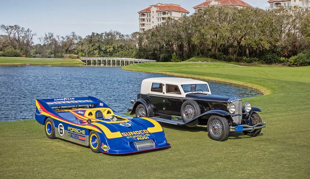porsche 917 and duesenberg