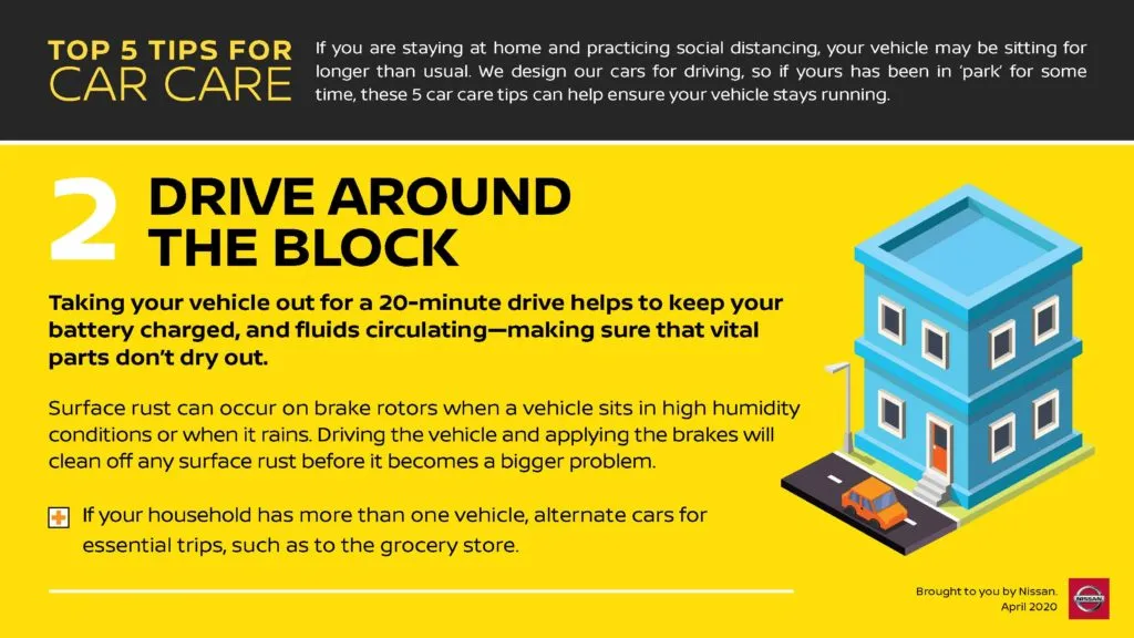 Car maintenance when sitting