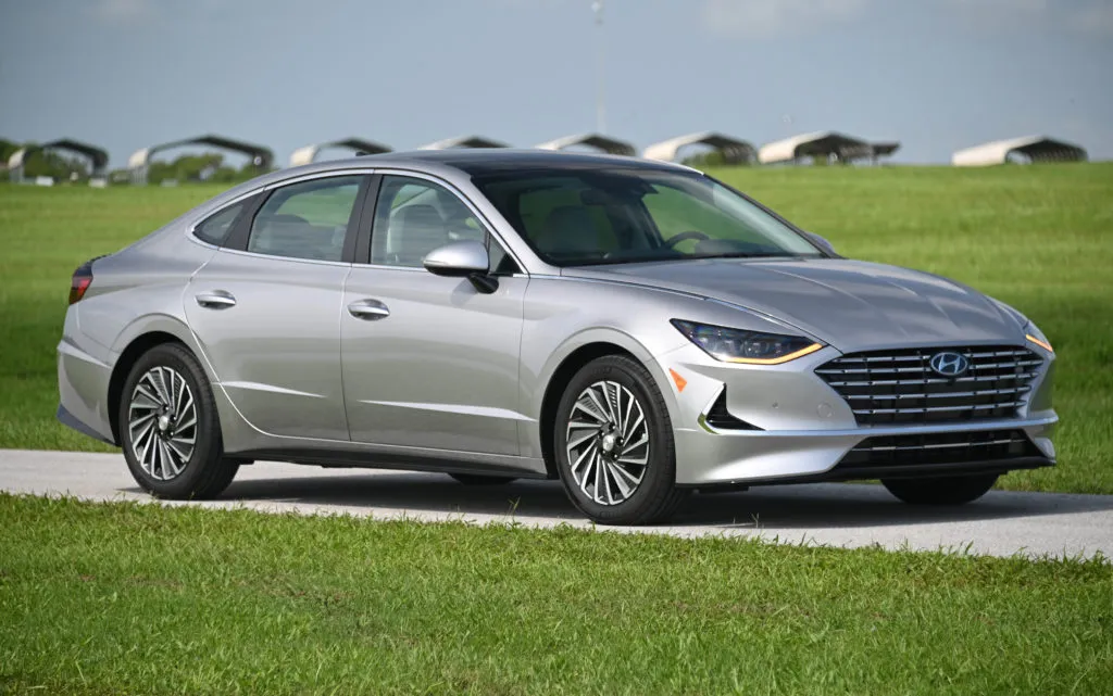 Sonata hybrid parked