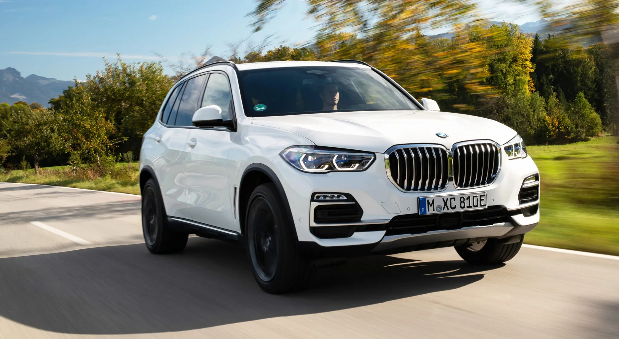 BMW X5 at speed
