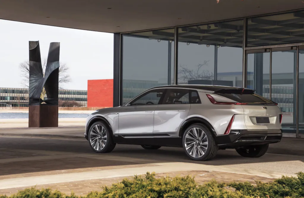 rear of Cadillac lyriq