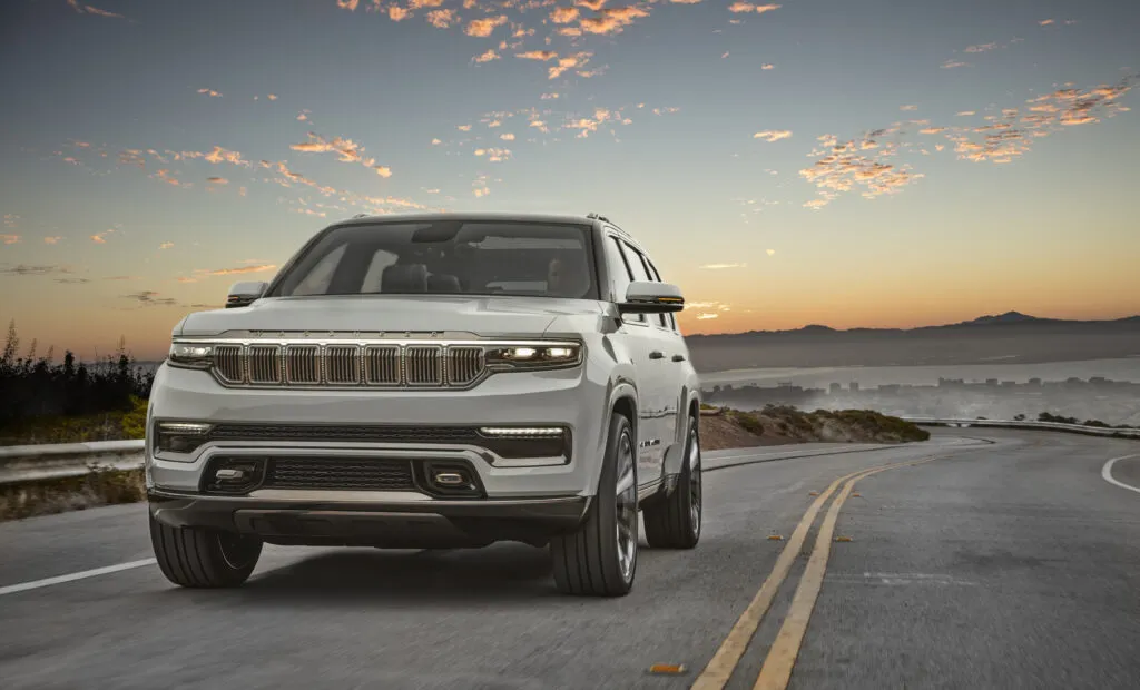 Jeep Wagoneer in the mountains
