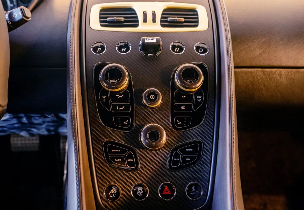 Aston Martin center console