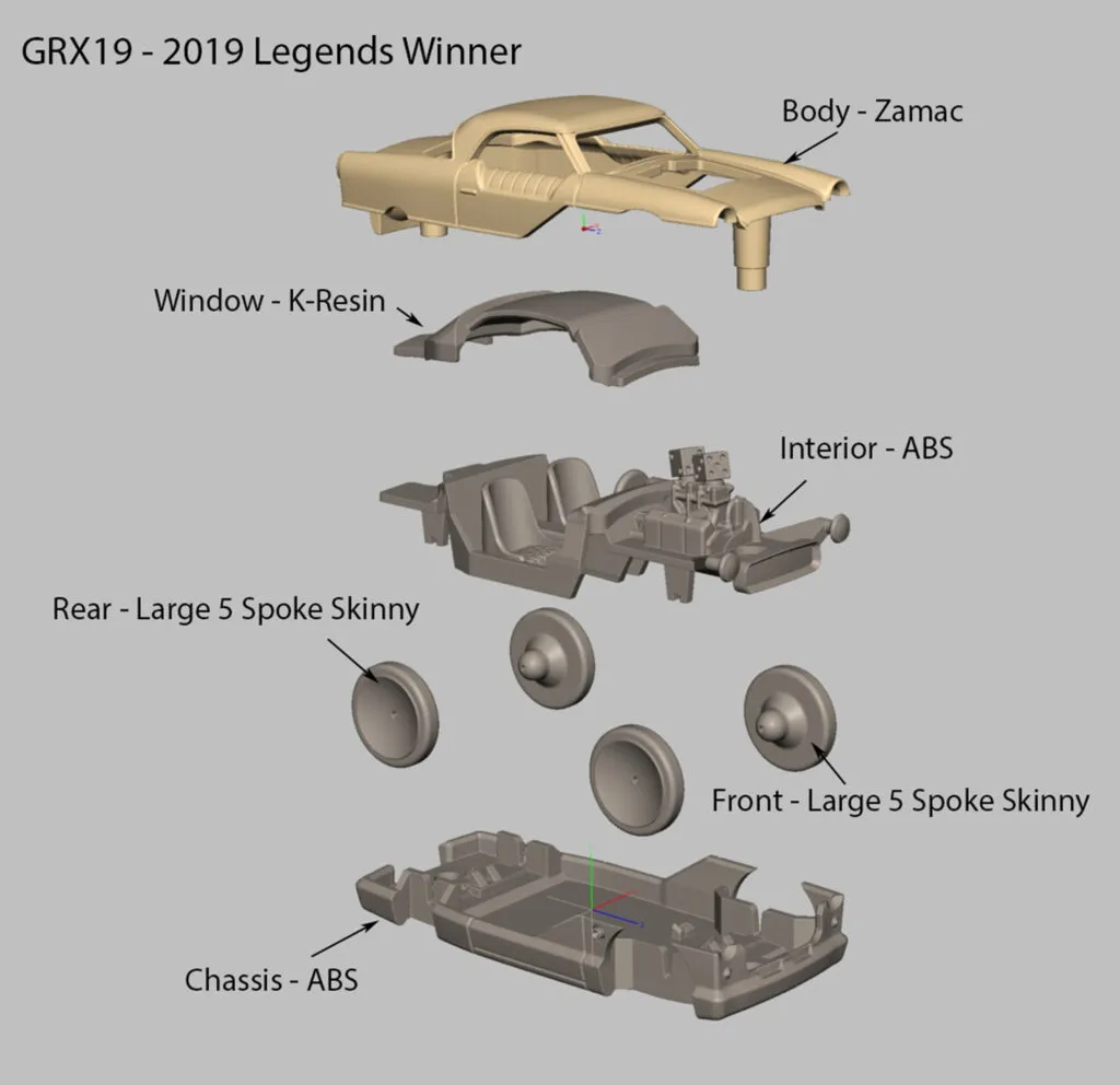 Hot Wheels Legends Exploded view