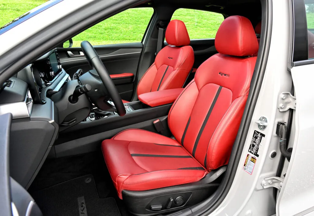 Kia K5 GT front seat