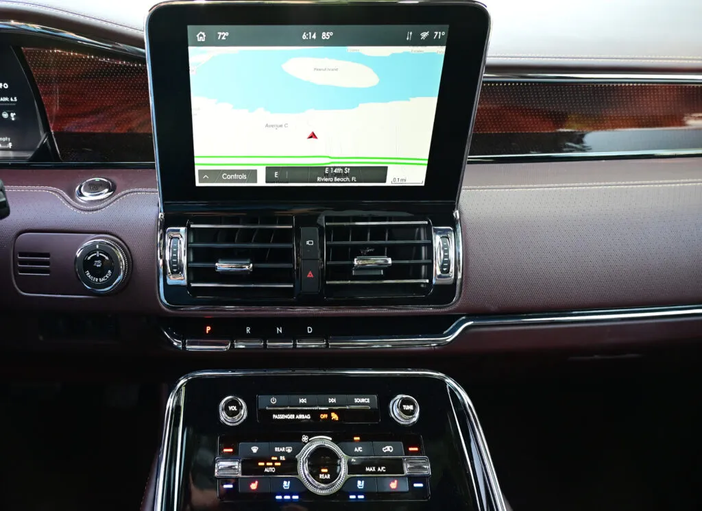 center display screen