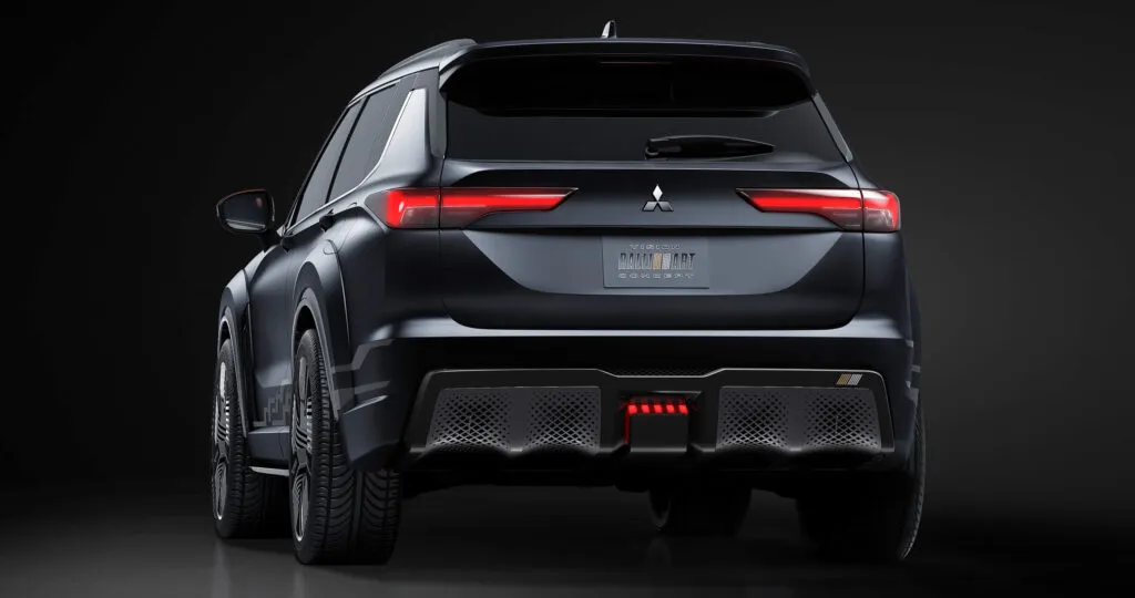 The Mitsubishi Vision from the rear