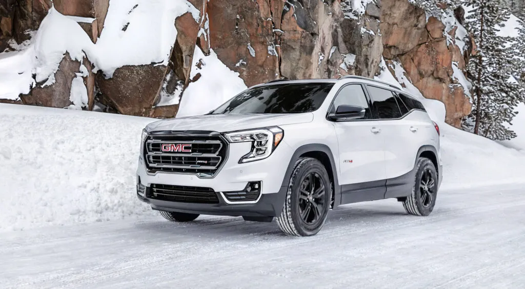 GMC Terrain in the snow