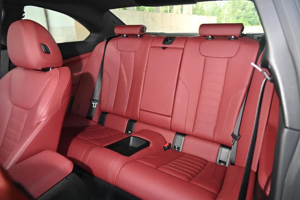 the M240i rear seat