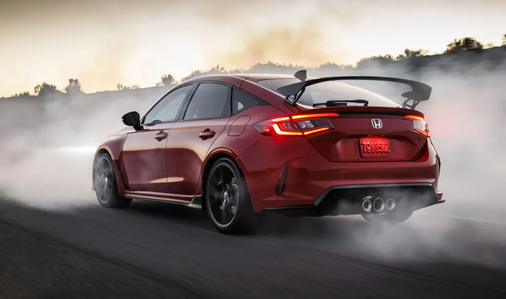 Burnout Honda Civic Type R