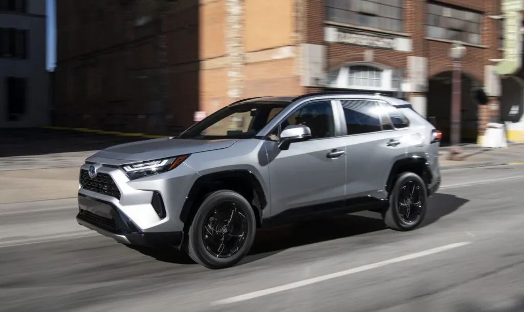 RAV4 Hybrid at speed