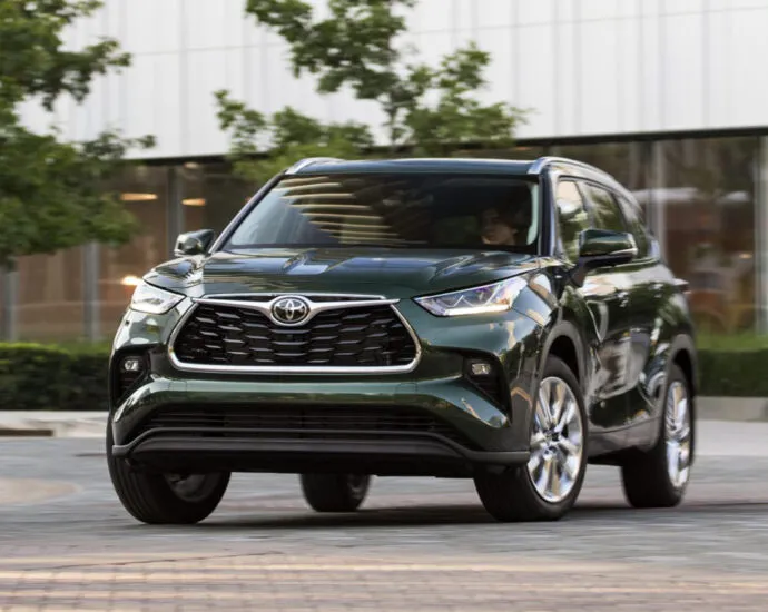 Toyota turning in lot