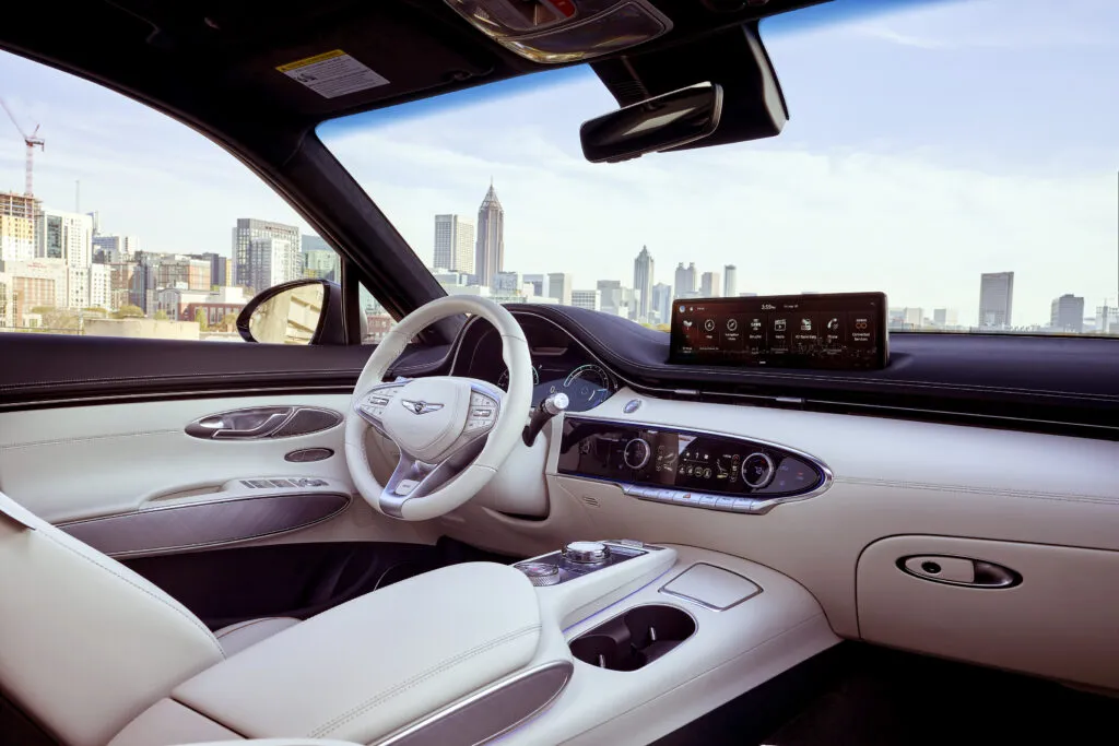 The GV70 EV interior