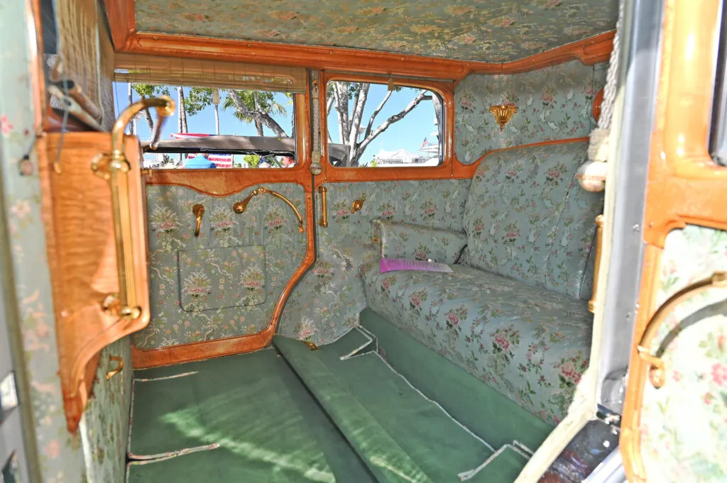 interior of Town Car