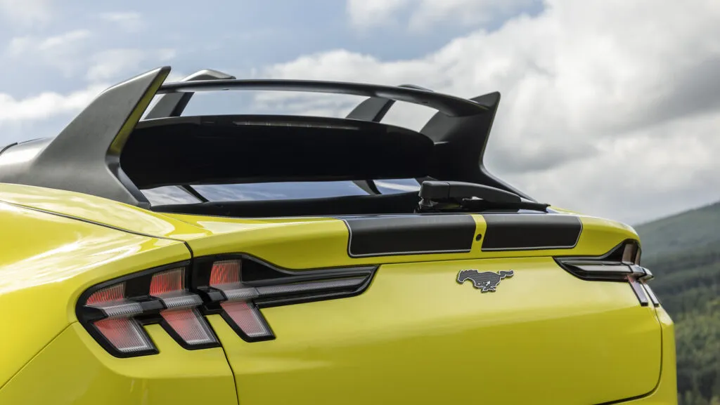 Rear spoiler on the Mustang Mach-E