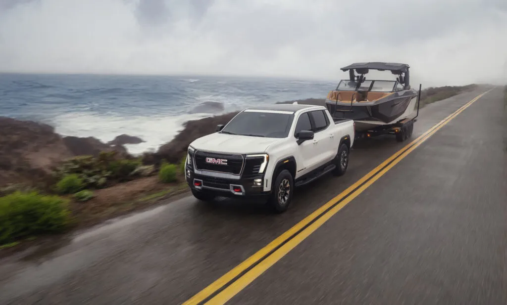 towiung a boat in the sierra